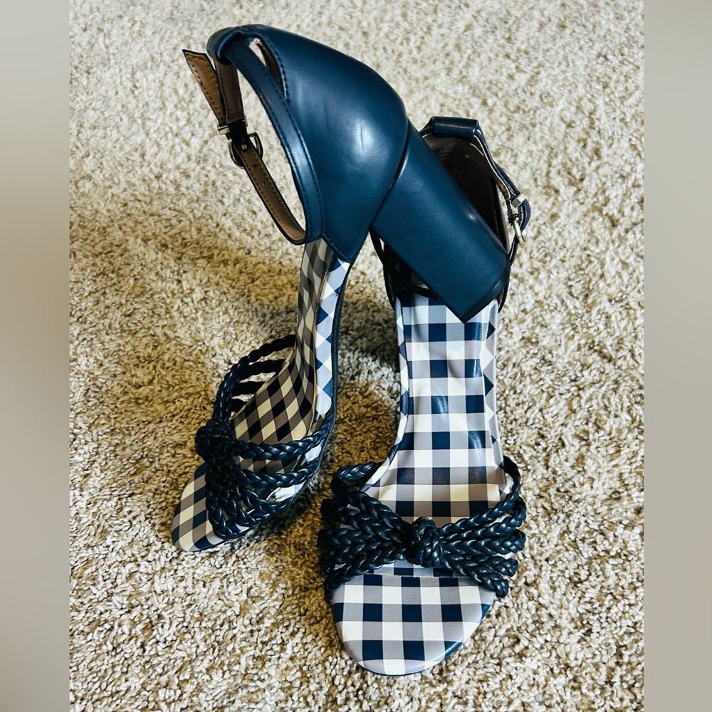 Draper James Blue Elisa Women's Dress Sandals SZ 7 EXCELLENT CONDITION - Picture 3 of 10